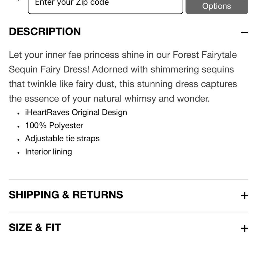 Forest Fairytale Sequin Fairy Dress🧚 (Dress only) - Picture 3 of 8